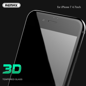 Стъклен протектор за iphone 7G 4.7 Remax 3D черен